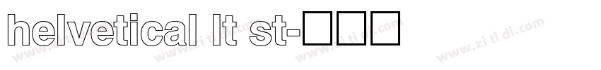 helvetical lt st字体转换